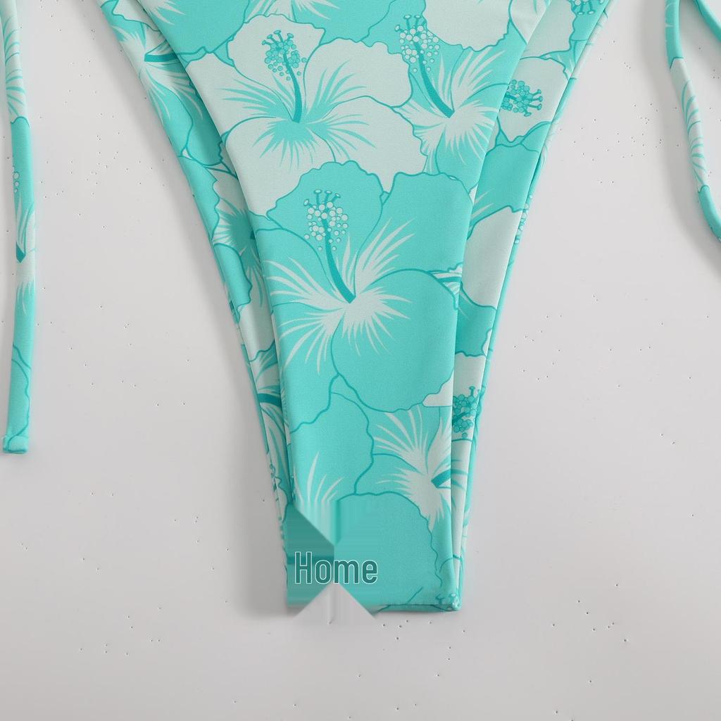 2025 Euro-American New Style Lace-Up Backless Sexy Split Bikini Swimsuit for Women