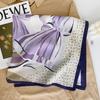 2024 New Fashionable Versatile Silk Scarf 68 Cm Printed Sunscreen Decorative Small Square Scarf Velvet Texture Scarf