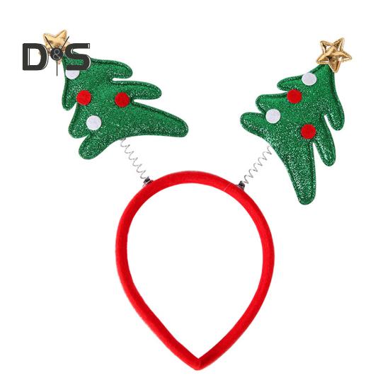 Рождественская повязка на голову с рогом оленя, повязка на голову в виде звезды Санта-дерева, праздничный обруч для волос, аксессуар для косплея для женщин и детей