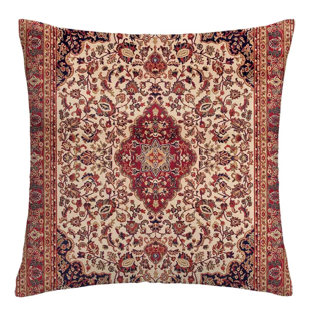 Moroccan Ethnic Cushion Cover, Short Plush Pillowcase 40x40 45x45 50x50 60x60, Sofa Decorative Cushion Cover, Home Decoration