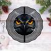 Dark Night Owl Metal Wind Spinner 3D Hanging Garden Decor No Electricity Needed Outdoor Yard Patio Decoration with Soothing Sound