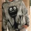 Мужская толстовка с капюшоном, осенняя, повседневная, с длинным рукавом, забавный рисунок животных, 3D-принт, топы, пуловер, модная уличная одежда больших размеров