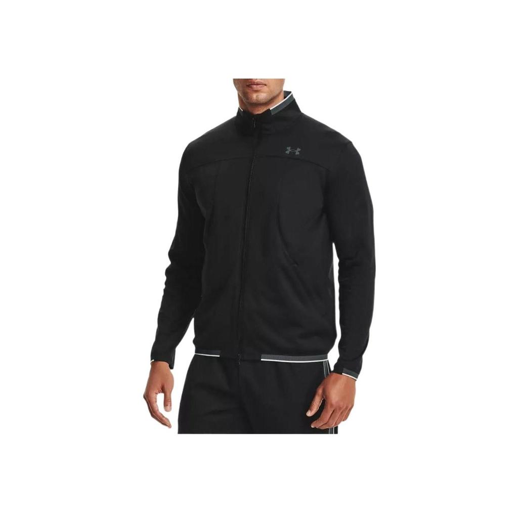 Under Armour Однотонная трикотажная спортивная куртка Мужская Верхняя одежда Черный 1357074-001
