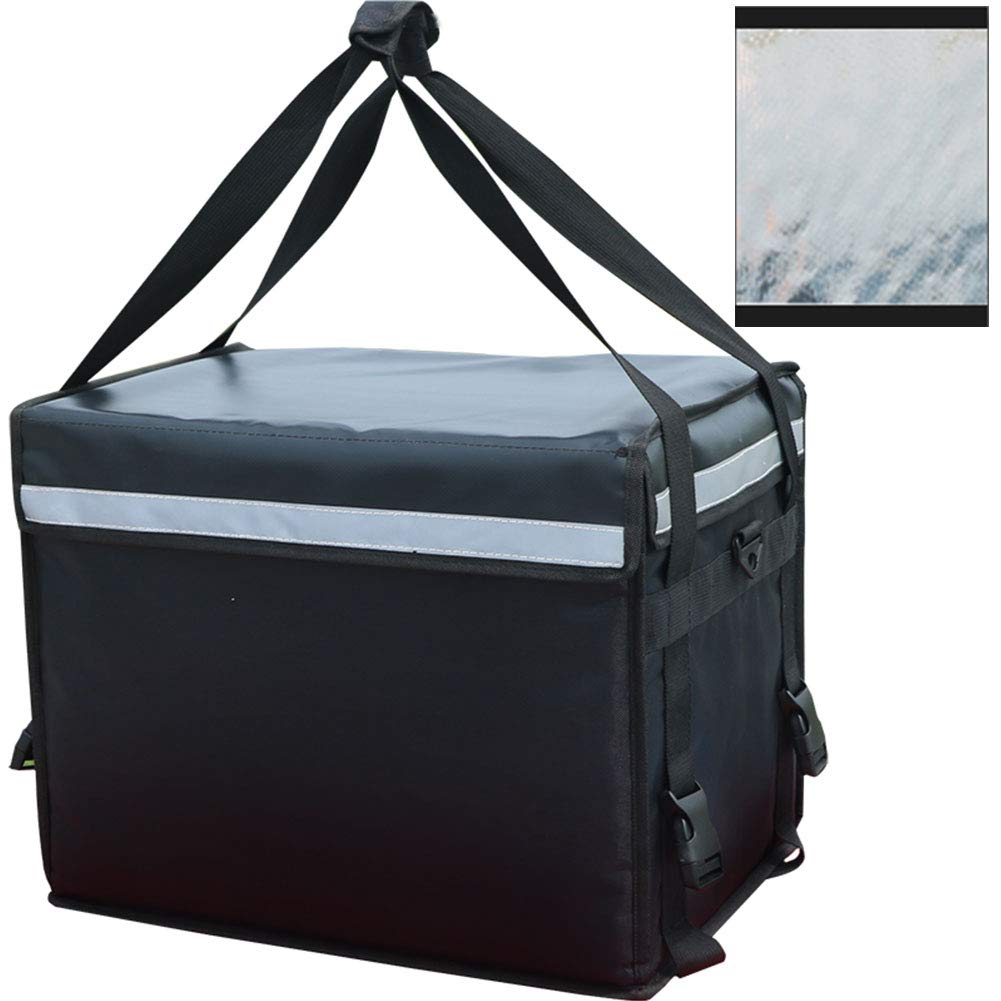 Сумка для доставки Umora, Сумка для доставки ланч-боксов, пиццы и кейтеринга, Водонепроницаемая, Сохраняет еду горячей или холодной, и подходит для суши, Большая вместимость (62 л +