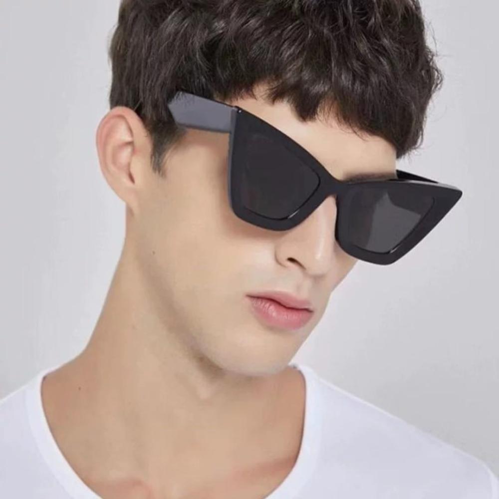 Punk Cat Eye Sunglasses UV400 Wide Legs Sun Glasses Sun Protection Leopard Print Eyewear Outdoor