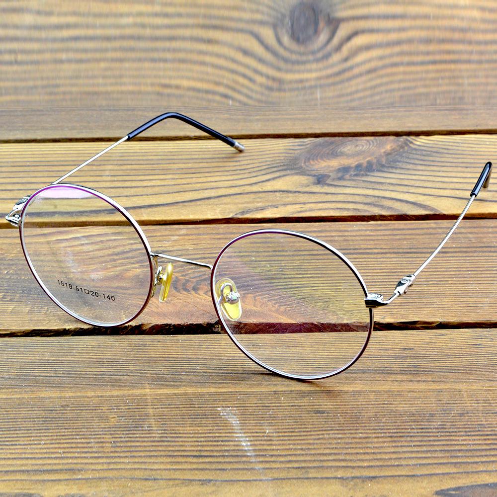 Стильная круглая титановая оправа для очков – Легкая металлическая оправа для мужчин и женщин с классическим дизайном