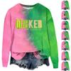 Women's Loose Comfortable Casual Fashionable Character Printing Round Neck Long Sleeved Sweatshirt