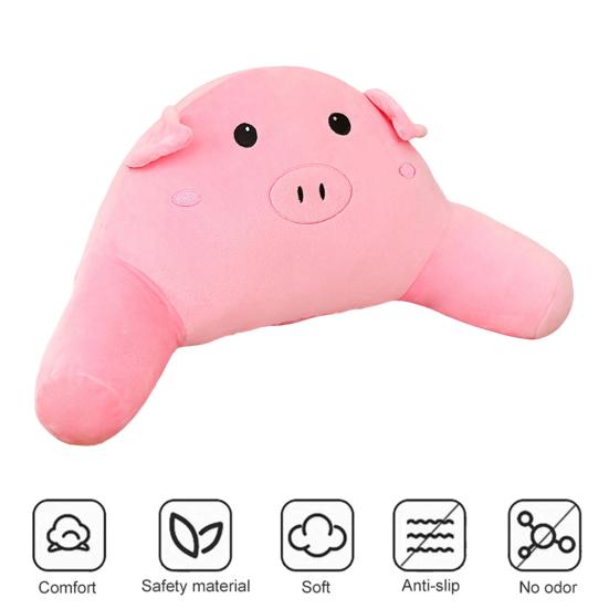 Throw Pillow Cartoon Animal Shape Elastic Fully Filling Plush Stuff Toy Sofa Bed Couch Decoration Office Nap Pillow Chair Waist Protector Car