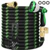 PVC Non-Expandable Garden Hose 10Ft/15Ft/25Ft/50Ft/75Ft/100Ft/150Ft with 10-Function High-Pressure Spray Nozzle for Yard, Lawn and Car Wash