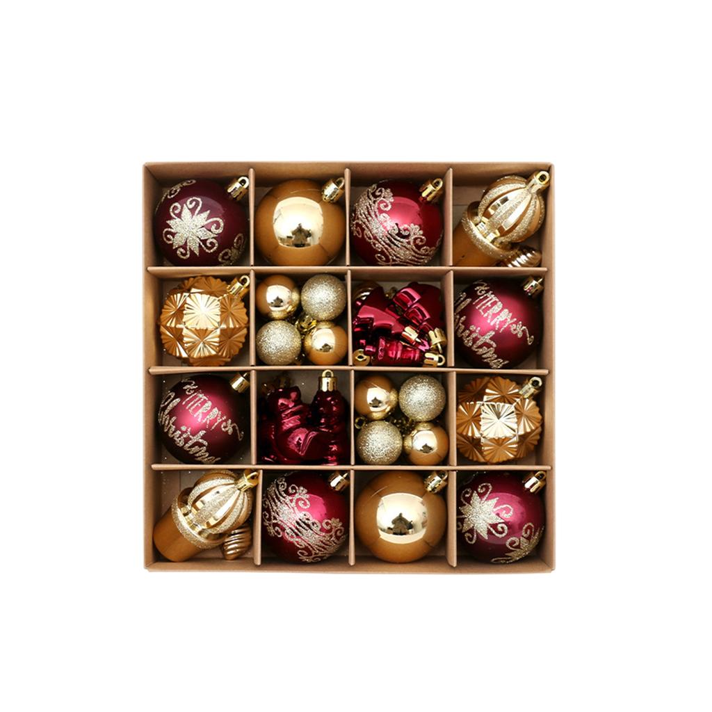 42 шт. Рождественская елка украшение пластиковый шар украшения для DIY поделок и расписанных дизайнерских коробок подвеска