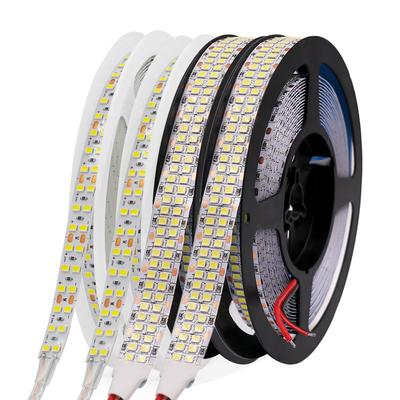 5 м/рулон Светодиодная лента 2835 DC 12V 24V Гибкая лента Светодиодная лента 120 240 480 светодиодов/м Водонепроницаемая светодиодная подсветка Декор комнаты 3000K 4000K 6000K