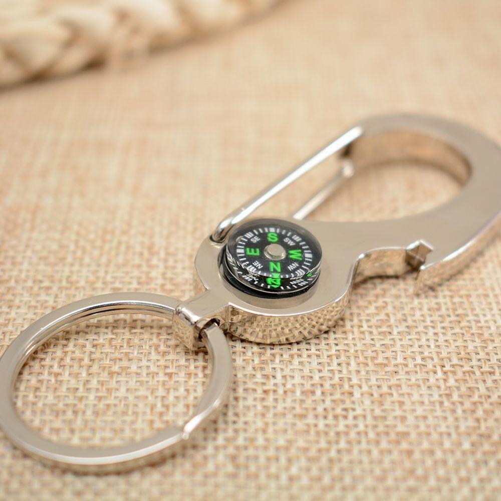 Creative Cute Compass Multi-function Tool Car Accessories Key Rings Opener Keyfob Car Keychain