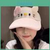Мультяшная летняя шляпа от солнца Hello Kitty с широкими полями и дышащего полиэстера для девочек и подростков