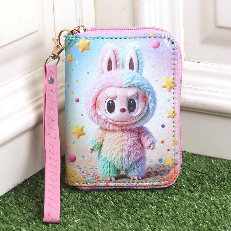 Cartoon Cute and Hot Labubu Male and Female Students Handheld Wallet CLE