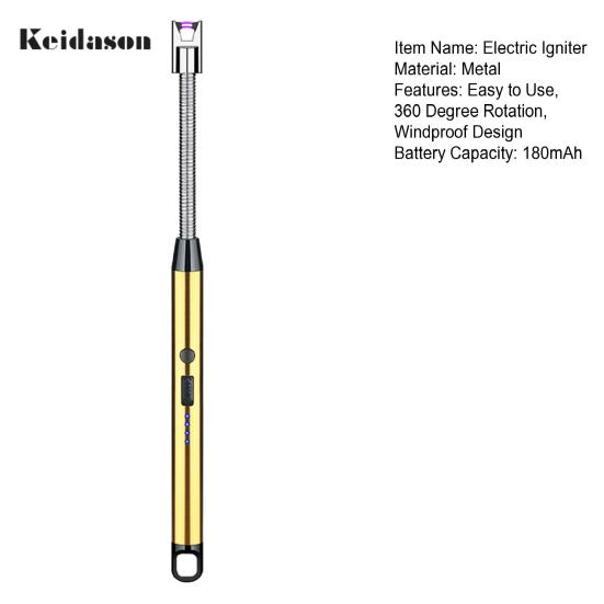 Прочный безмасляный USB-зажигатель с вращением на 360 градусов, газовая плита, угольная свеча, плазменная дуга для приготовления пищи