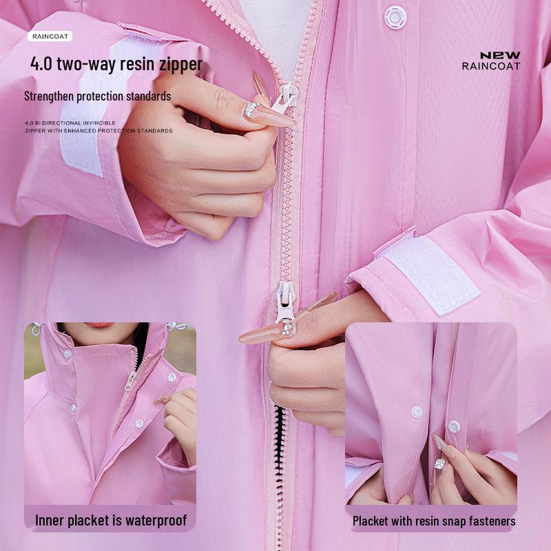 Мужской утолщенный длинный водонепроницаемый пончо для сильного дождя - Цельный предмет верхней одежды на все тело