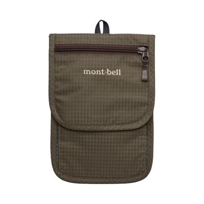 MONTBELL Портативный нейлоновый кошелек Унисекс Пара Хаки Коричневый