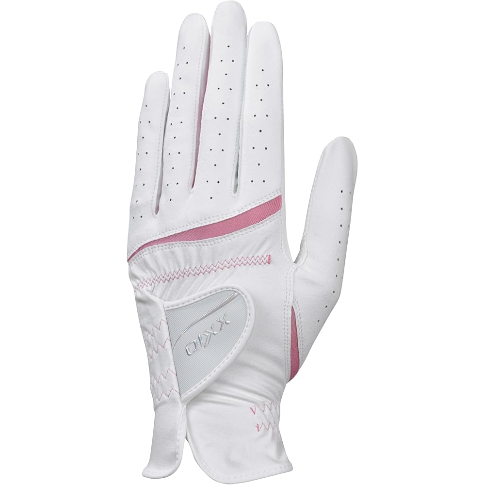 Dunlop XXIO Перчатки для гольфа Женские Бело-розовые 18 см Перчатки для гольфа на обе руки