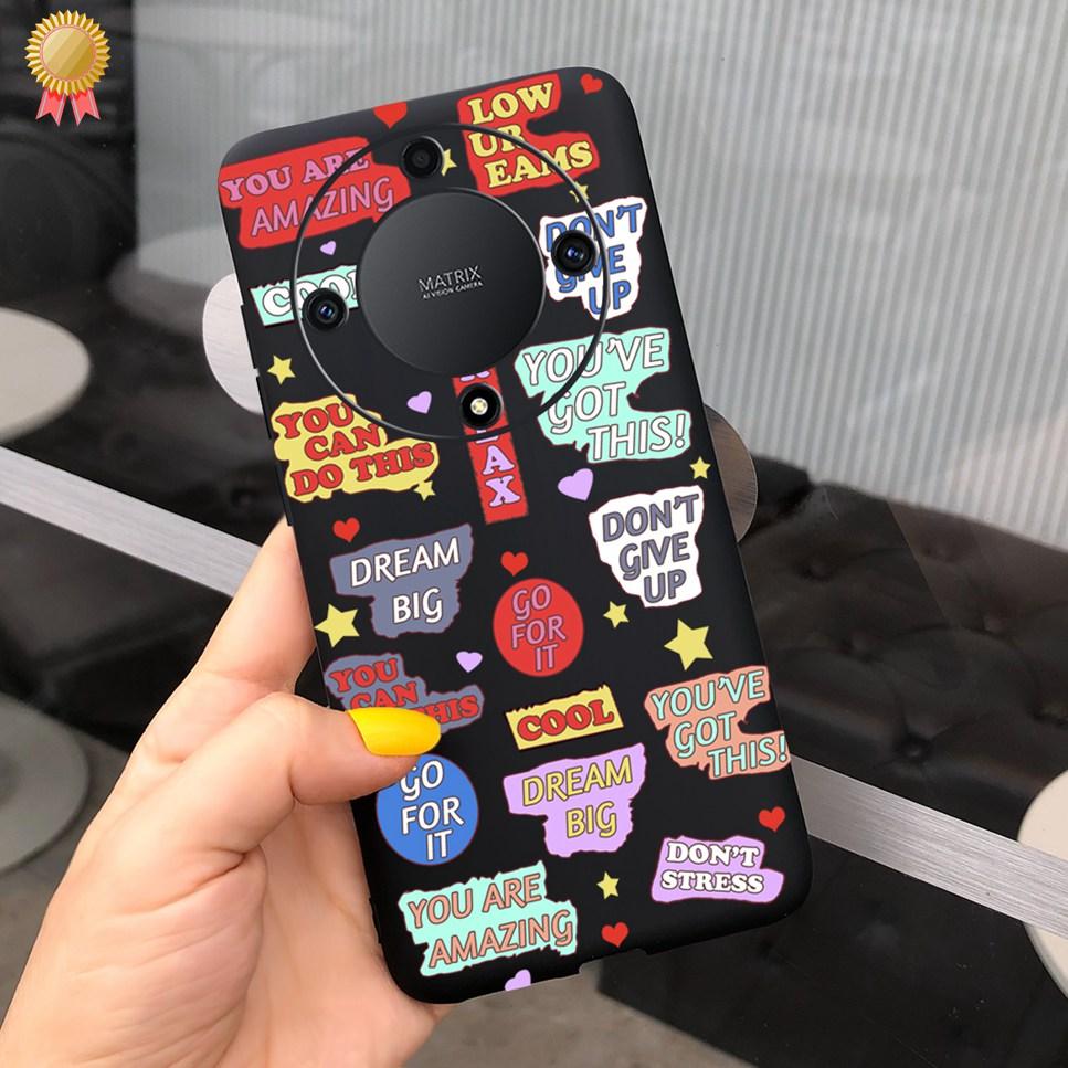Luxury Case For Honor X9a Soft TPU Capa COOL New Cute Animal Painted Back Coque For Honor X9a X8A X7A 9XA 8XA 7XA  Bumper Bags