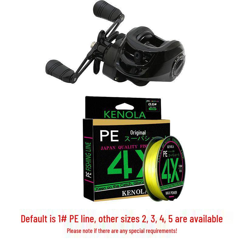 Classic Black Metal Baitcasting Reel with Magnetic Brake, Anti-backlash, Long Cast for Micro Lures and Black Bass.