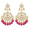 Kundan Pearl Studded Ethnic Chandbali Earrings Gift for Women