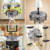 2025 Halloween Decoration Lace Spider Web Skeleton Skull Tablecloth Black Fireplace Mantel Scarf Event Party Supplies