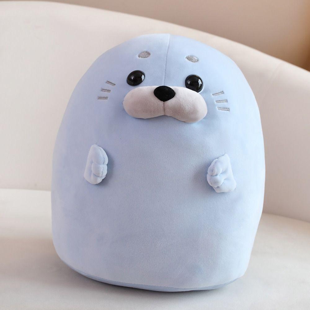Soft Anime Seal Plush Doll Chubby Stuffed Animal Toy Plush Seal Sleep Pillow Home Decor