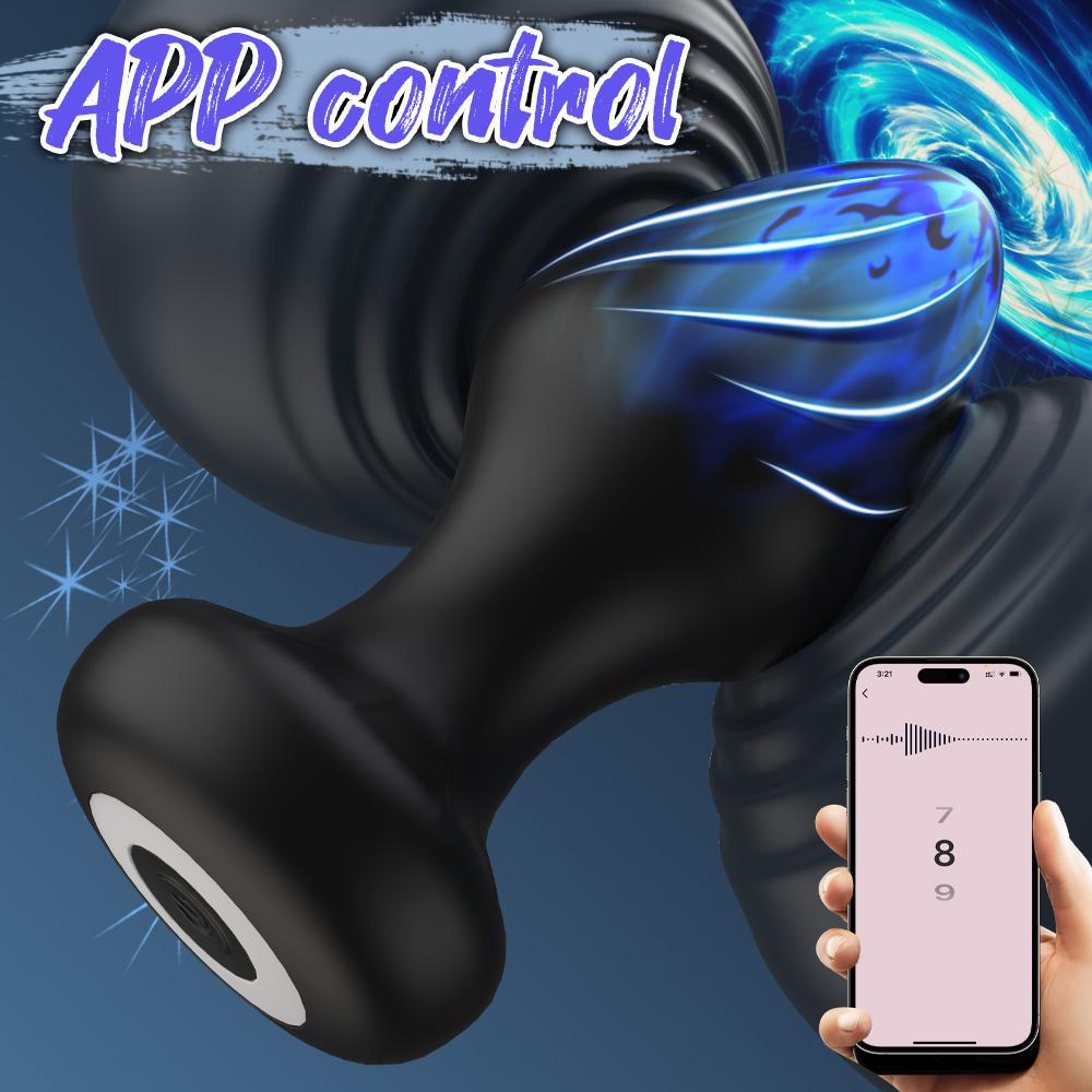 Управление через приложение Анальный вибратор Пробка для задницы Секс-игрушки для женщин Мужчин Беспроводной массажер-стимулятор простаты Женская мастурбация Взрослые Гей