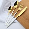 5 шт. набор столовой посуды из нержавеющей стали, набор посуды, нож, вилка, ложка, столовый набор, набор столовых приборов черного золота, кухонный сервиз на 6 персон