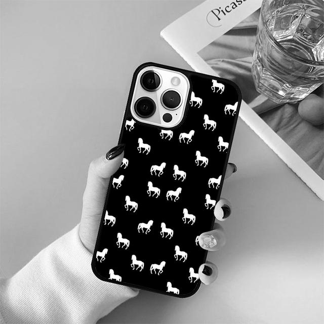 Чехол-коллаж с узором из лошадей для iPhone 17 Air 15 16 14 13 12 Pro Max 11 Pro Max Plus Coque Shell