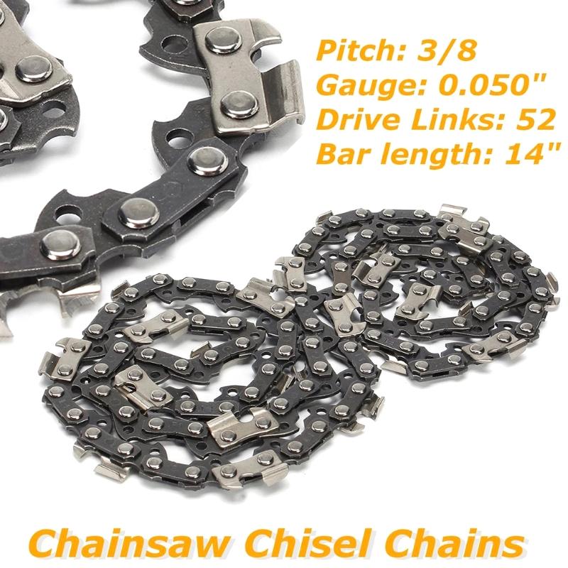 14 Inch 52 Chain Link Chainsaw Saw Drive Link Link 3 / 8lp Caliber Saw Blade for Garden Tools