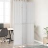 VidaXL Room Divider 3 Panels, Room Separator, Privacy Screen, Living Room Bedroom Screen, White Wood 358720