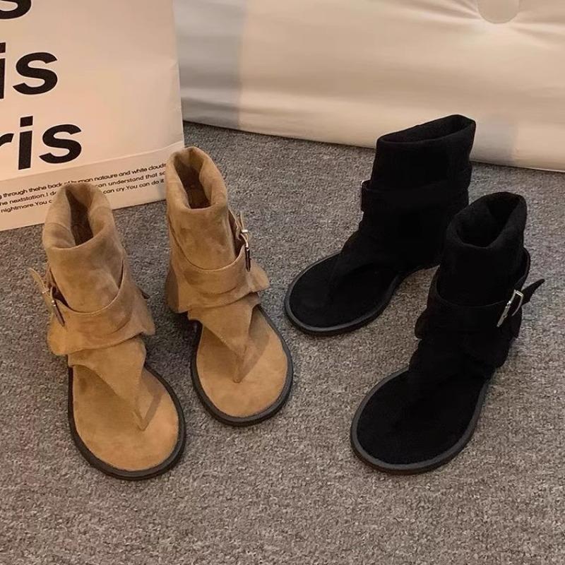 Ретро короткие ботинки, Крутые ботинки, Новая универсальная и модная обувь на толстой подошве для женщин