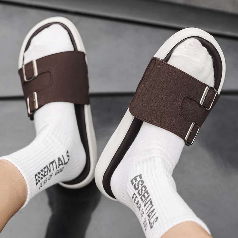 Summer Men's Beach Slippers Non-Slip Casual Slippers For Indoor Outdoor Men Water Shoes Sandals