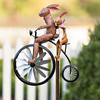 Frogs On A Vintage Bicycle Windmill Funny Frog Bike Style Suitable For Decorating Garden