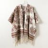 Autumn And Winter National Style Ink Painting Double-Sided Shawl With Imitation Cashmere High-End Warm Scarf Cape Woman