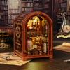 Деревянный кукольный домик 3D-пазл Набор для сборки кукольного домика Ручная сборка Модель Строительная комната Спальня С мебелью Светодиодные огни Рождественский подарок