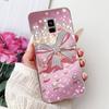 Phone Case For Samsung Galaxy A8+ (2018) SM-A730F / A8 (2018) SM-A530F Elegant Floral Butterfly Soft Silicone TPU Cases