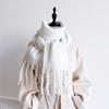 Elegant Design Scarf Imitation Cashmere Soft Warm Fringe Shawl Autumn Winter Coldproof Windproof Blanket Scarf