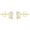 Jewels Prim 1 Ct Teardrop Cut Diamond Stud Earrings Solid Real14K Yellow Gold Screw Earrings For Women's Designer Jewellery Wear Gift