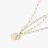 Women Girl Faux Camellia Necklace Flower with White Pearl Pendant Temperament Dressing-Up Beaded Faux Pearl