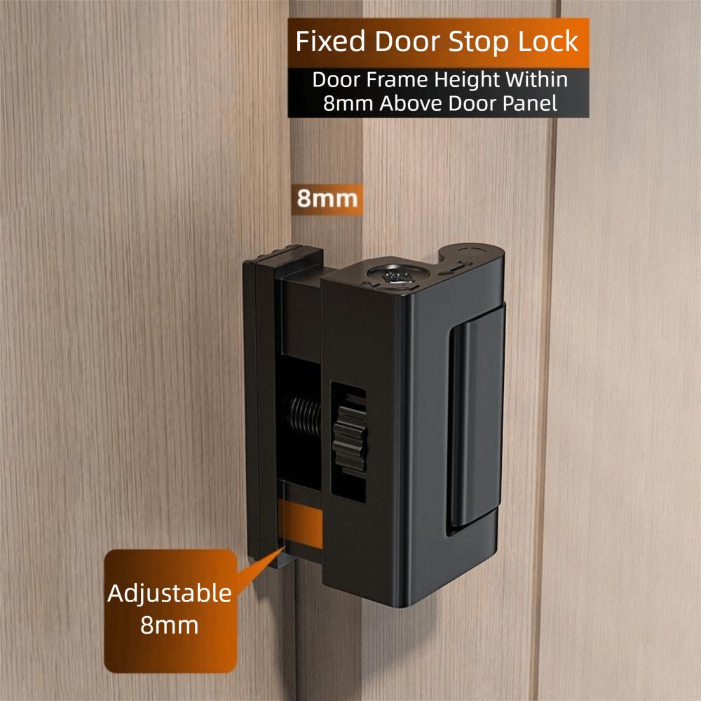 Усиление дверного замка из алюминиевого сплава, усиленная, с регулируемой ручкой, противоугонный дверной замок, без сверления, усилитель дверного замка