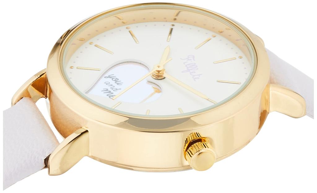 Watch Analog Shake Gold Leather Strap Purple [Fieldwork] KDS012-4 Women's