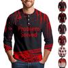 Men's Halloween Print Raglan Dralan Three-quarter Sleeve Casual Top