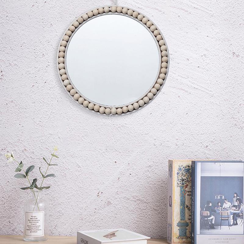 1 шт. соломенная веревка декоративное зеркало настенный декор акцентированное зеркало круглое декоративное зеркало для макияжа богемный винтаж