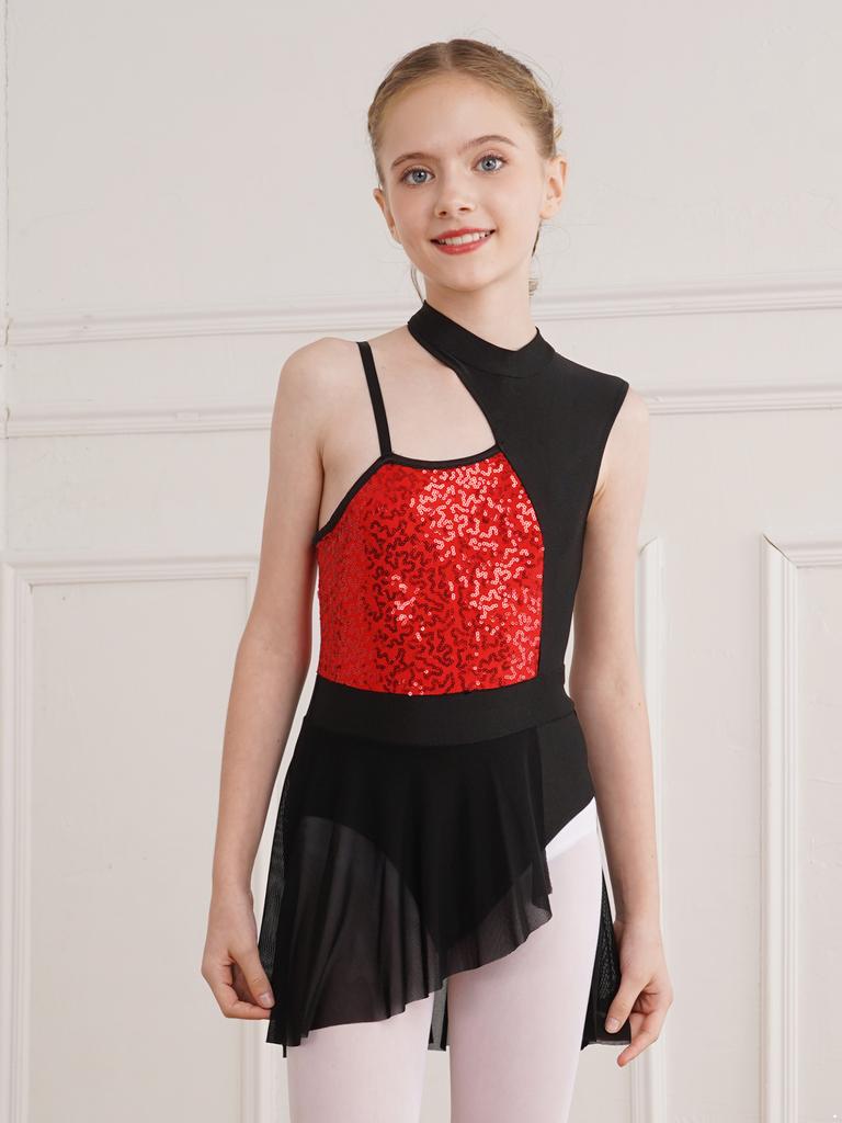 Фигурное катание на коньках, роликовые коньки, Холтер, балетное танцевальное трико, платье, художественный гимнастический костюм для детей, девочек