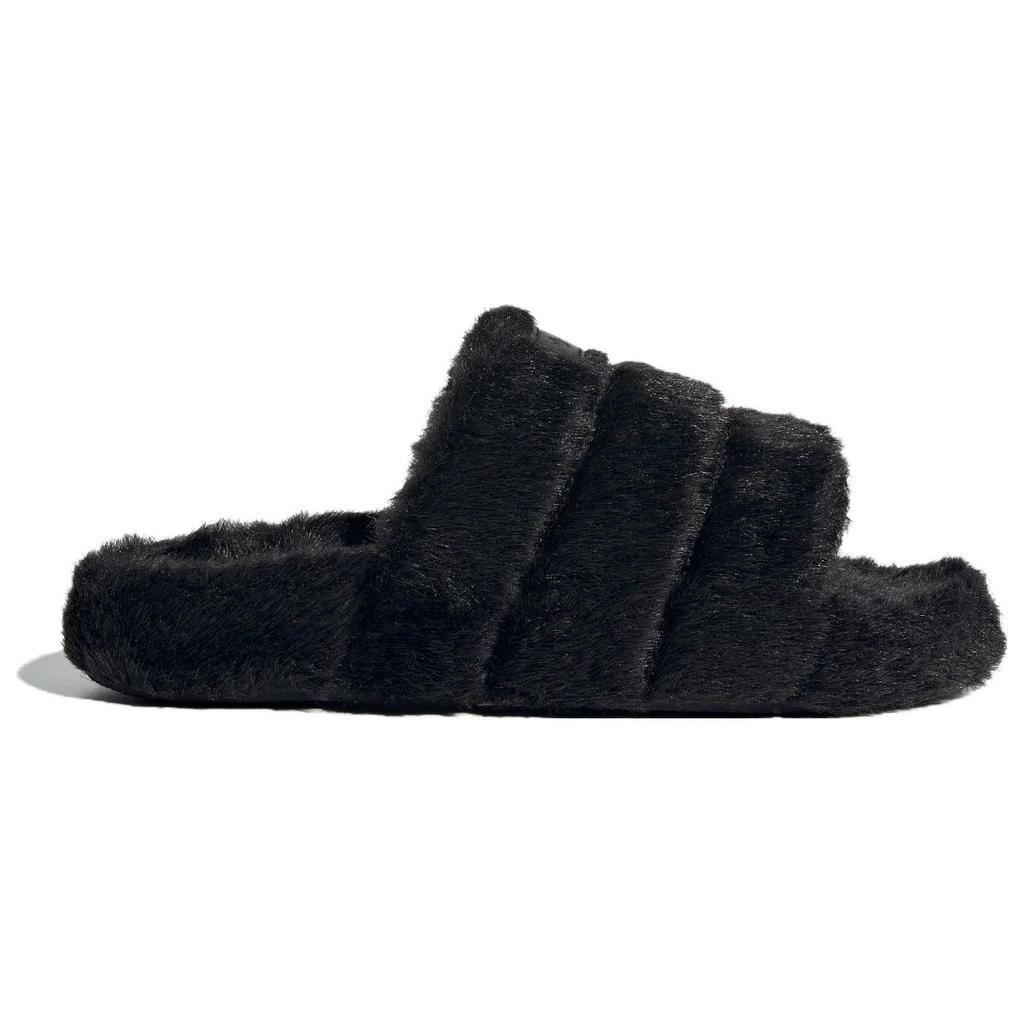 Adidas Оригинальные Adilette Series Толстая подошва Уличные Цельные Удобные Универсальные Резиновая подошва Массажные Шлепанцы Женские сандалии Черный IF3964