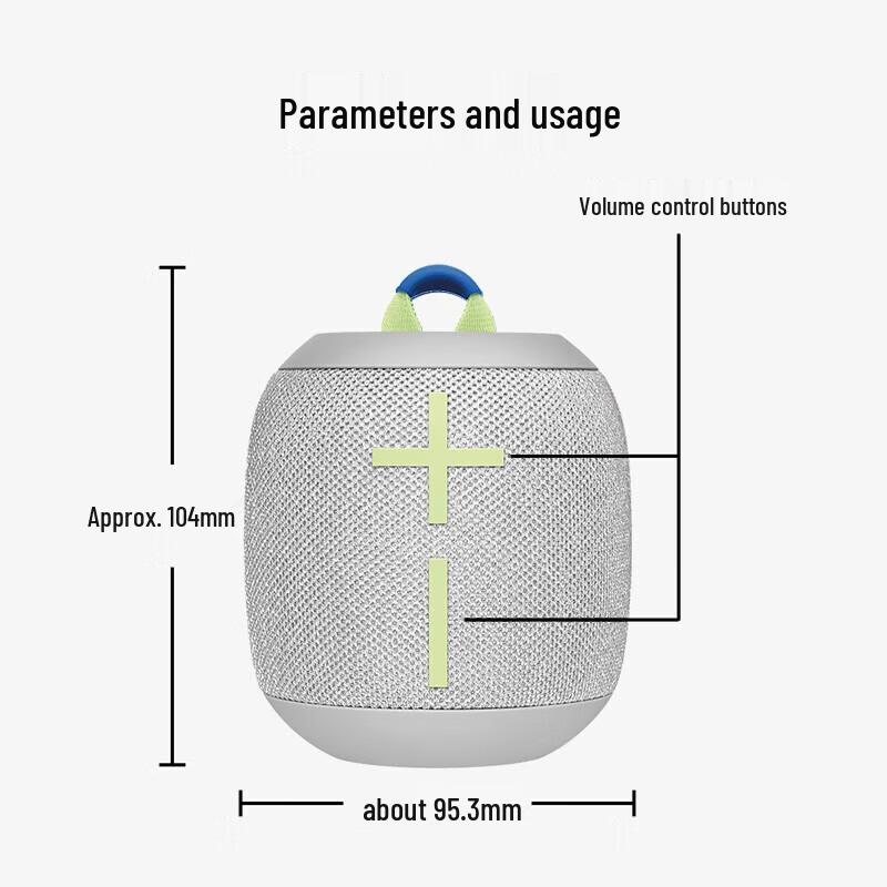 Портативная Bluetooth-колонка Logitech UE WONDERBOOM 3, штекер CN (адаптер в комплекте)