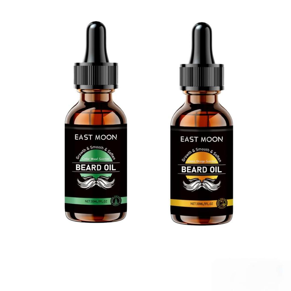 Men's Beard Oil Set – Deeply nourishes, smooths, moisturizes, and adds shine to beard hair while removing odor, showcasing masculine charm.