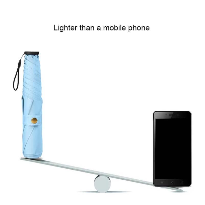 Супер легкий зонт Мини Зонт Солнце Дождь Женский Карандаш Зонт Складной Зонт От Солнца